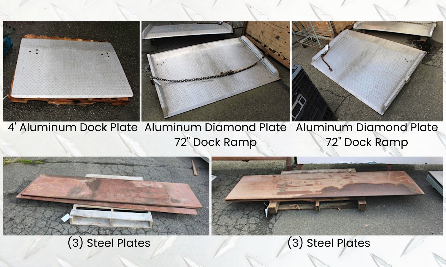 4' Aluminum Dock Plate
